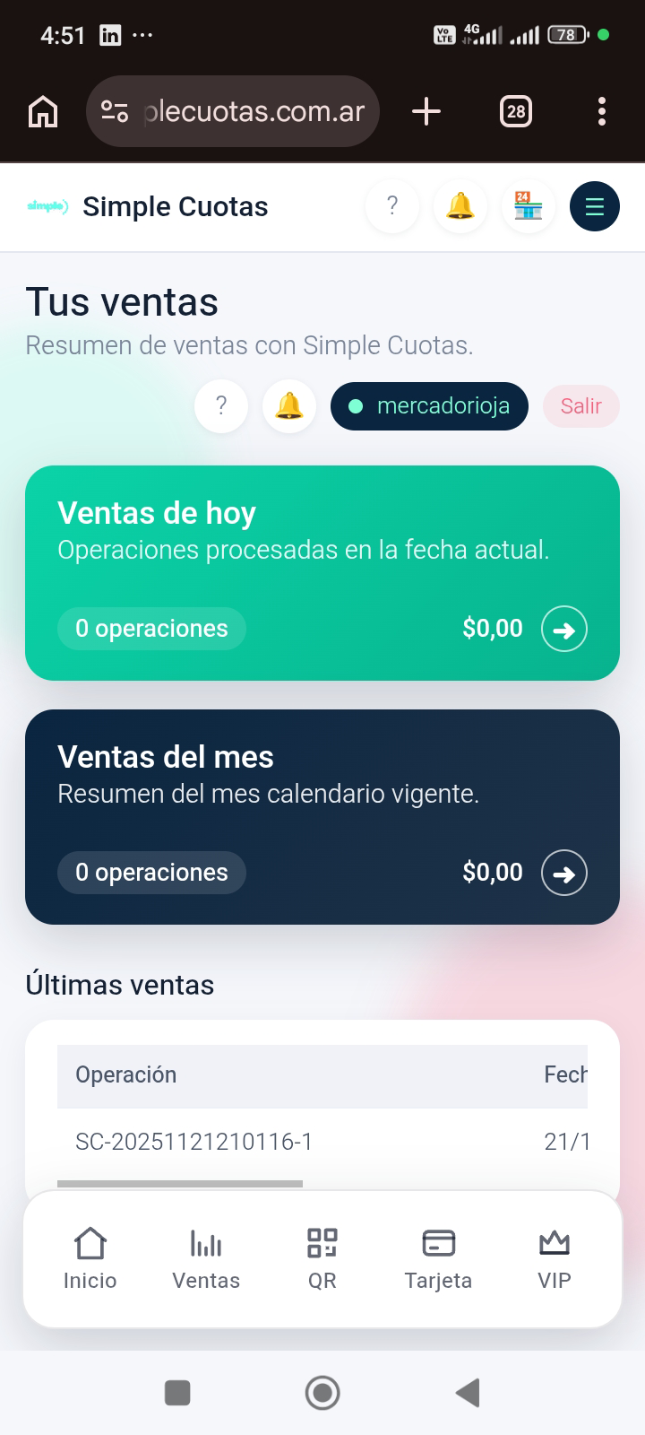 Ofrecé cuotas simples